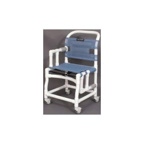 Anthros Medical 18 PVC Bedside Commode / Shower Chair