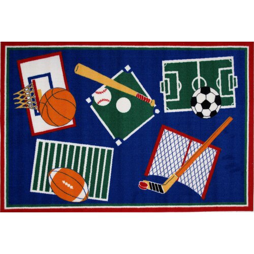 Fun Rugs Fun Time Sports A Rama Kids Rug