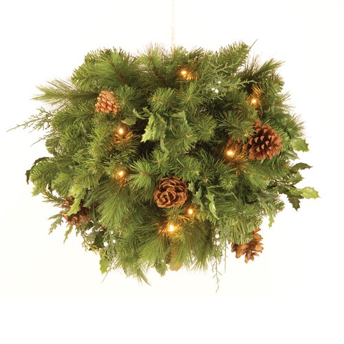 National Tree Co. Pre Lit 20 Juniper Mix Pine Kissing Ball