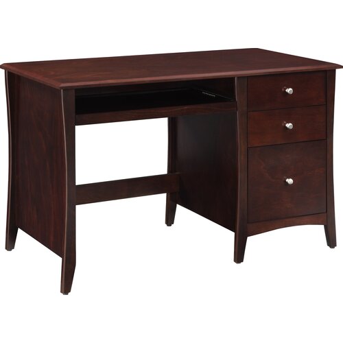 Altra Furniture Single Pedestal Computer Desk with 2 Box Drawers