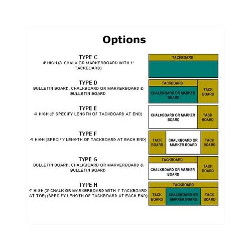 Best Rite® Combination Chalk and Bulletin Board   Type F