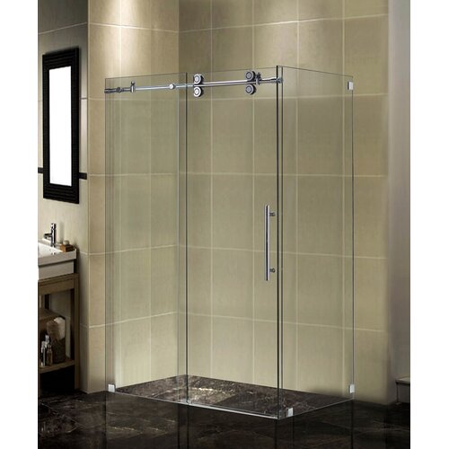 Aston Completely Frameless Sliding Shower Door Enclosure & Reviews ...