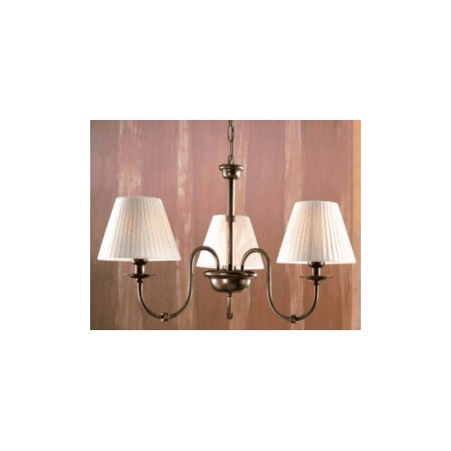 Lustrarte Lighting Classic Obidos Three Light Chandelier