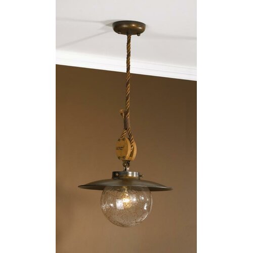 Lustrarte Lighting Nautic Cadernal 1 Light Pendant