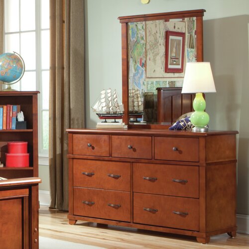 Bolton Furniture Woodridge 7 Drawer Dresser with Mirror