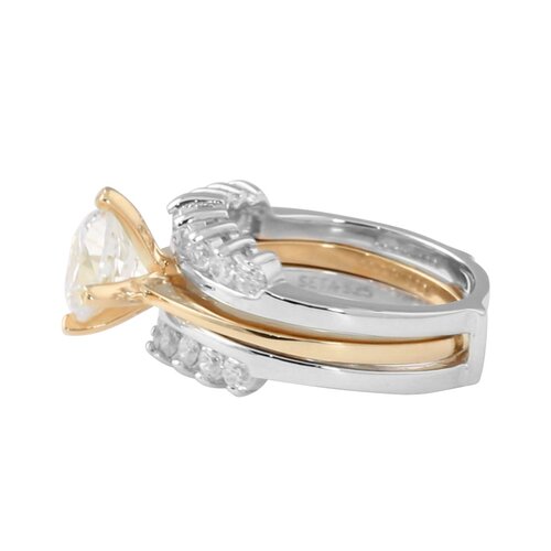 Palm Beach Jewelry Cubic Zirconia Wedding Ring Set