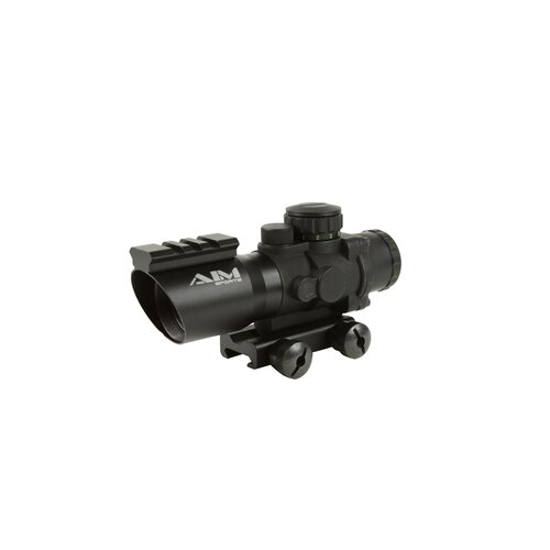 Aim Sports 4X32 Tri Illuminated Scope with Single Weaver Rail / Recon