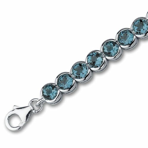 Oravo Must Have Firey 19.00 Carats Round Cut London Blue Topaz