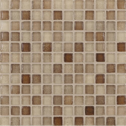 Casa Italia Fashion 11.75 x 11.75 Glass Mosaic in Mix Fashion Sand