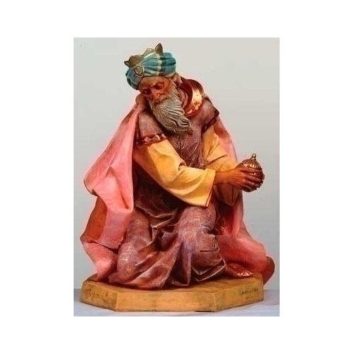 Fontanini 27 Scale Kneeling King Gaspar Figurine