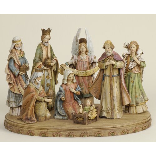 Roman, Inc. 8 Piece Nativity Set With Base