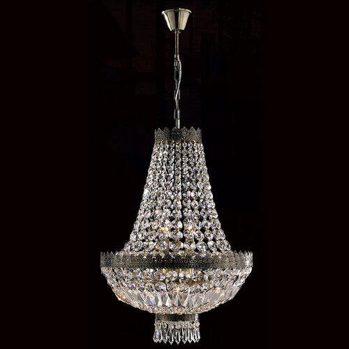 Worldwide Lighting Metropolitan 6 Light Crystal Chandelier