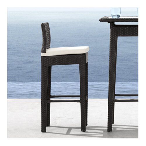 dCOR design Railay Outdoor Pub Table Set in Dark Brown