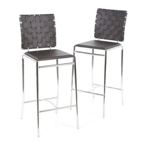 dCOR design Cross Counter Stool in Espresso