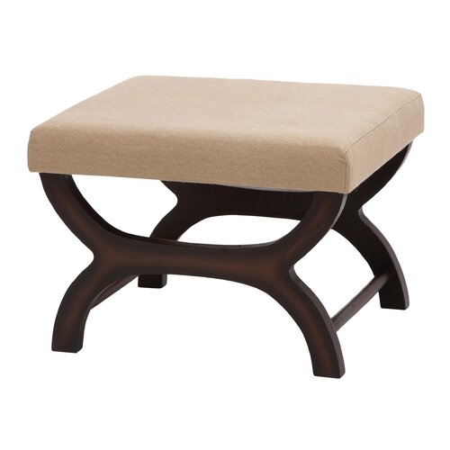 Woodland Imports Traditional and Modern Burlap Stool