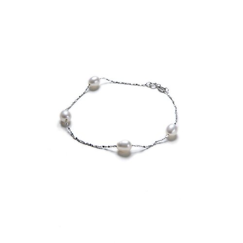 Eco Opulence Tin Cup Cultured Pearl Bracelet