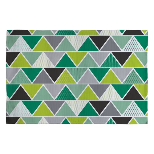 DENY Designs Heather Dutton Emerald Triangulum Green Geometric Area