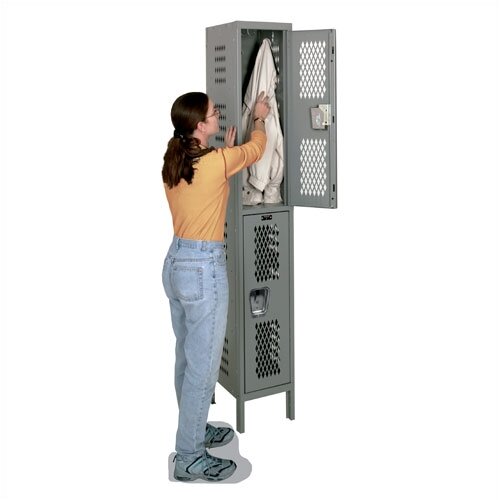 Hallowell Heavy Duty Ventilated Stock Lockers   Double Tier   1