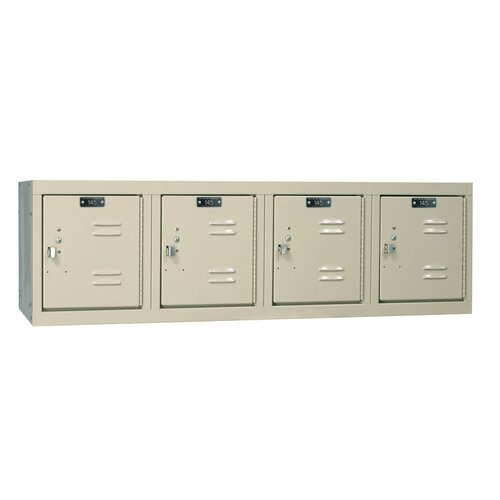 Hallowell Premium Locker 4 Wide Wall Mount (Assembled) (Quick Ship)