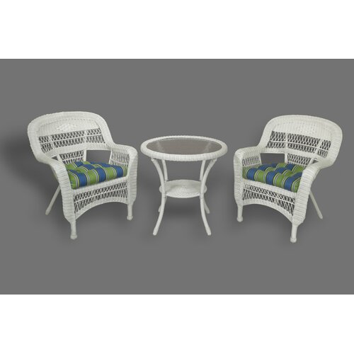 Tortuga Outdoor Portside 3 Piece Bistro Set