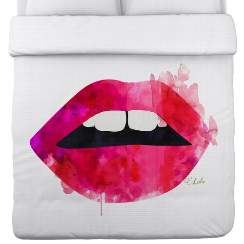 OneBellaCasa Oliver Gal Lolas Lips Duvet Cover Collection