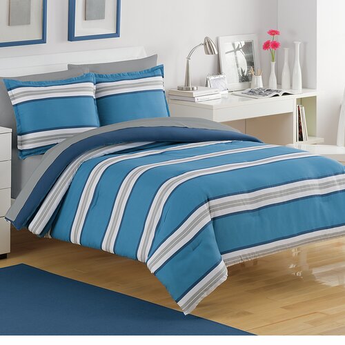 Rugby Stripe Comforter Set | Wayfair