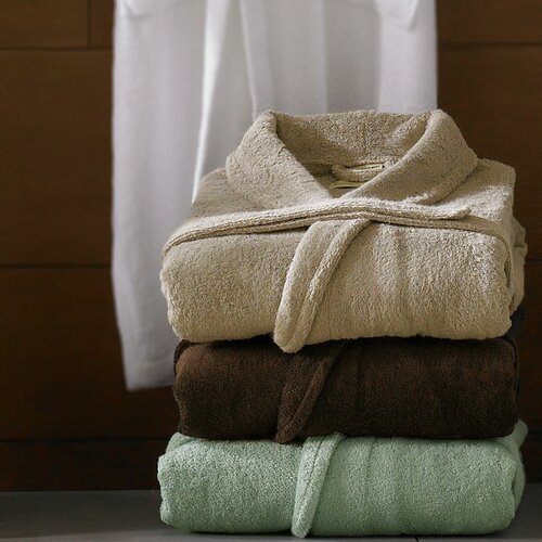 Luxor Linens Anini Bamboo and Cotton Spa Bath Robe