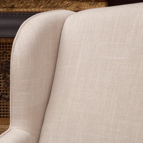 Home Loft Concept Pompano Natural Fabric Club Chair