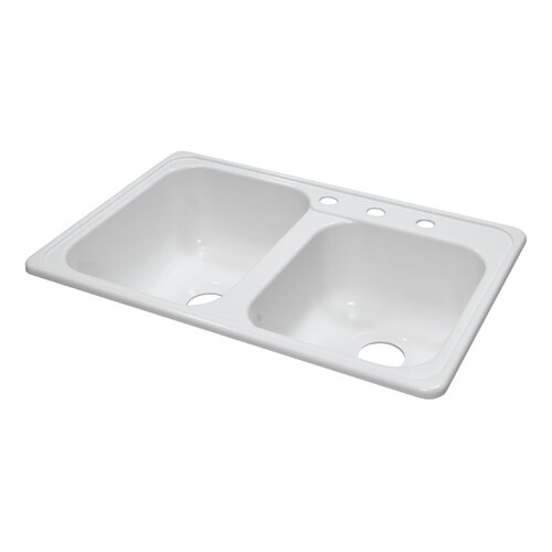 Lyons Industries Deluxe 33 x 19 x 9 Kitchen Sink