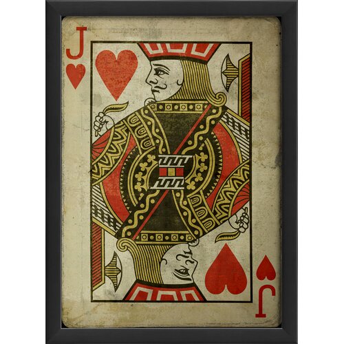 Blueprint Artwork Jack of Hearts Framed Art