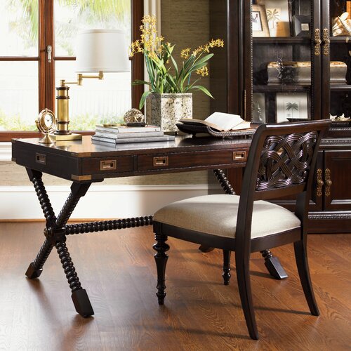 Tommy Bahama Home Royal Kahala Poets Crossing Writing Desk and Chair