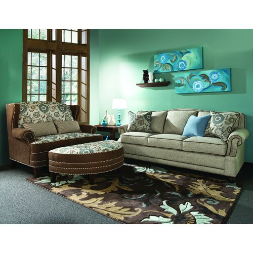 Chelsea Home Cornelious Settee and Ottoman