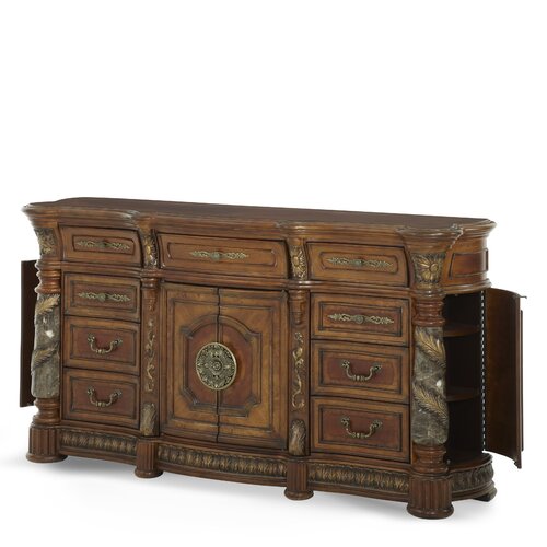 Michael Amini Villa Valencia 9 Drawer Combo Dresser