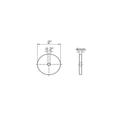 Empire Industries Tempo Large Round Back Plate   150 P / 150 S