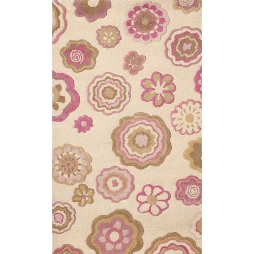 Abacasa Abacasa Kids Fun Flowers vory/Pink/Tan Area Rug