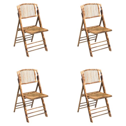 Kenian Coastal Chic Folding Chair (Set of 4)