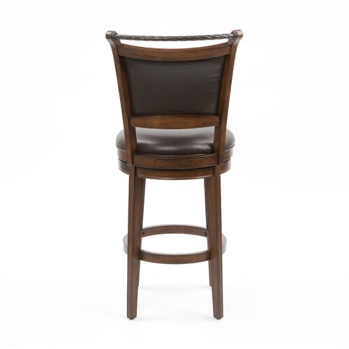 Hillsdale Furniture Calais Swivel Bar Stool in Brown Cherry