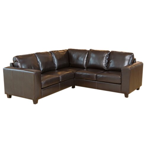 Contemporary Bonded Leather 5 Seater Corner Sofa | Wayfair UK