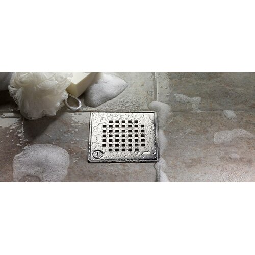 QuARTz by ACO 6 Quadrato Bathroom Shower Drain