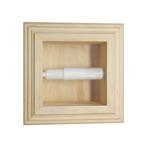 WG Wood Products Recessed Mega Toilet Paper Holder