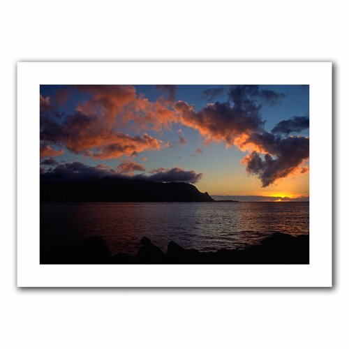 Art Wall Last Light Over Bali Hai by Kathy Yates Print on Canvas