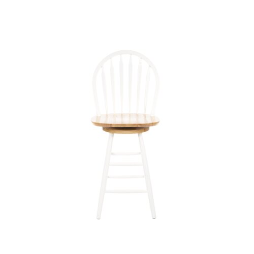 Winsome Basics White 24 Swivel Bar Stool