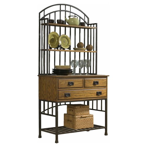 Home Styles Oak Hill Storage Bakers Rack