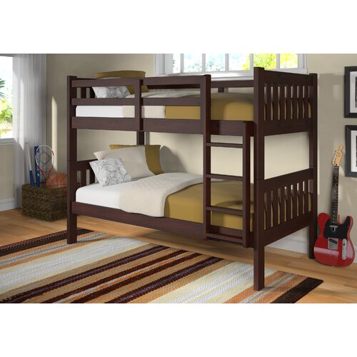 Donco Kids Twin over Full Bunk Bed with Built In Ladder