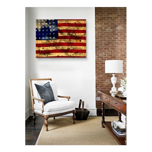 Oliver Gal The Flag Canvas Art Print