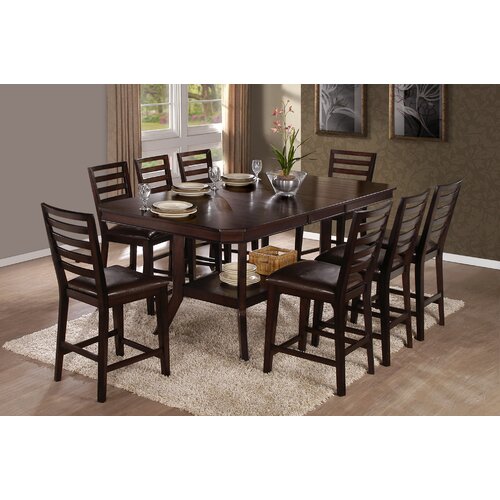 Woodbridge Home Designs Kirtland 9 Piece Counter Height Dining Set