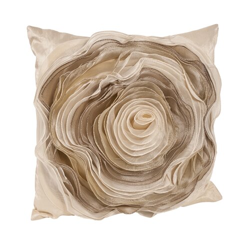 Saro Rose Polyester Pillow