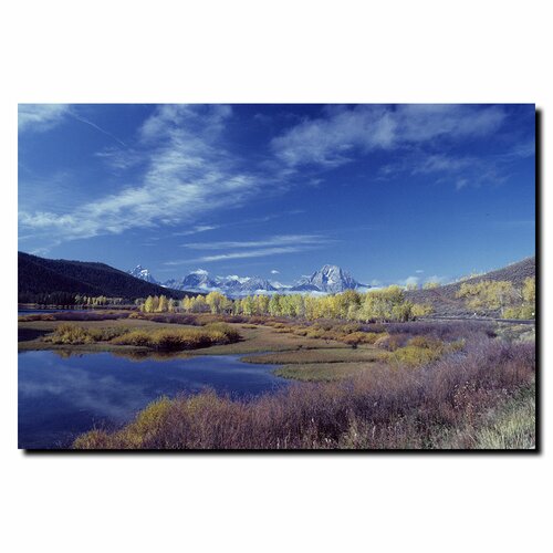 Trademark Art Teton Aspen Lake by Kurt Shaffer, Canvas Art   24 x 32