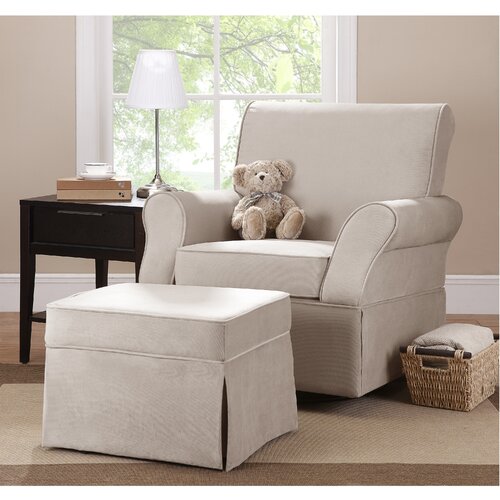 Dorel Asia Kelcie Swivel Glider and Ottoman