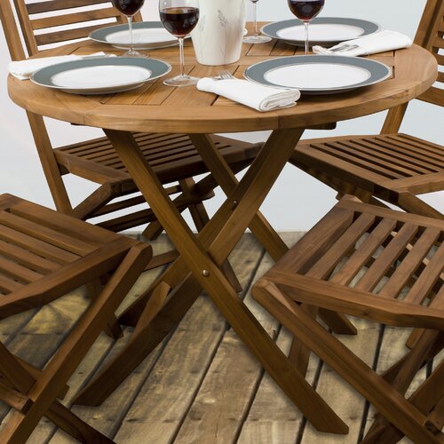 SeaTeak Sunset Folding Bistro Table